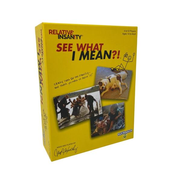 See What I Mean game NEW in box Relative Insanity Play Monster Jeff Foxsworthy - Picture 1 of 3
